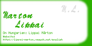 marton lippai business card